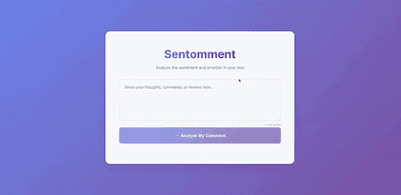 Sentomment preview