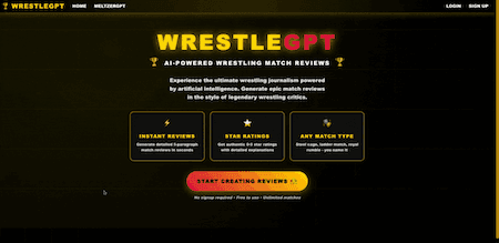 WrestleGPT preview